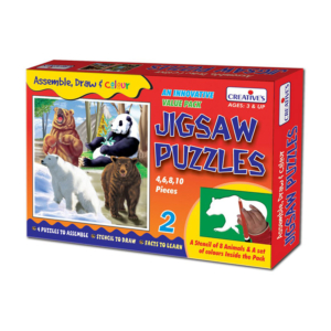 Creative's- Jigsaw Puzzles – Assemble, Draw & Colour (2)