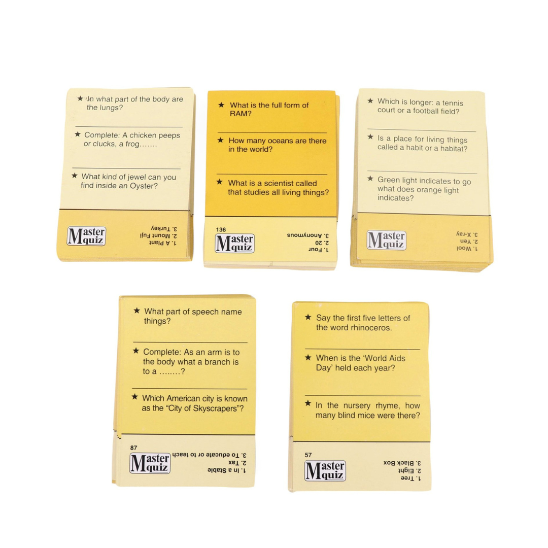 Creative educational aids master quiz