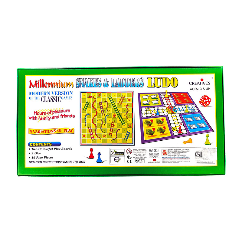 Creative's- Millennium Snakes & Ladders Ludo