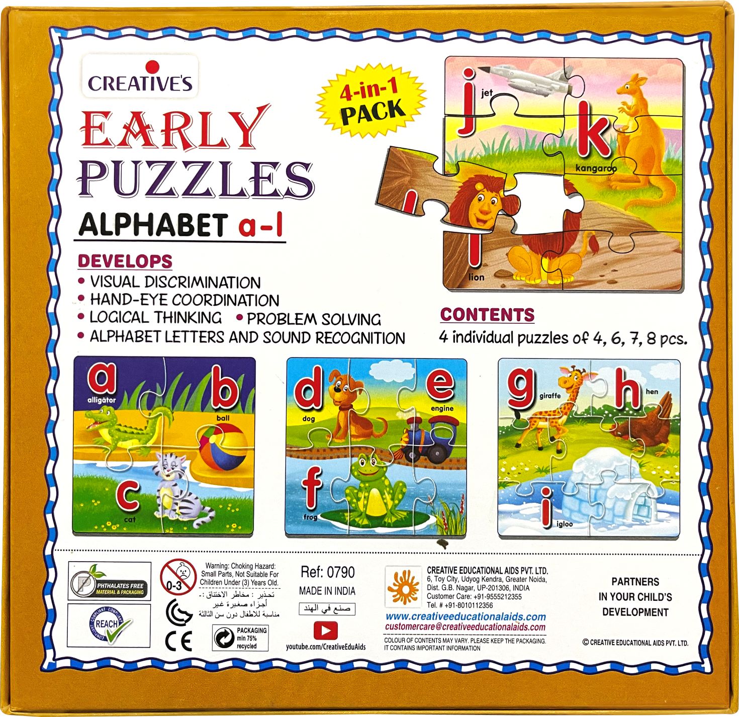 Creative's-Early Puzzles Alphabet a to l