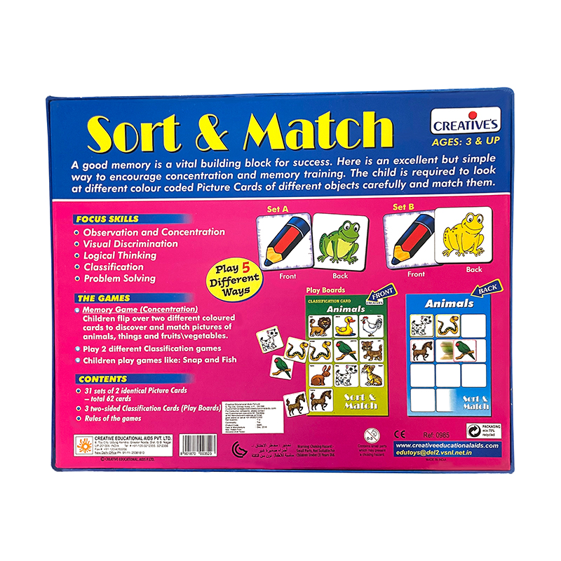 Creative's- Sort & Match