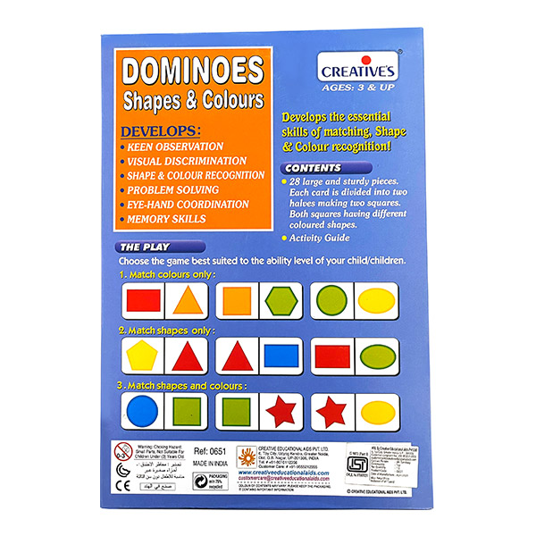 Creative's- Dominoes – Counting and Colours