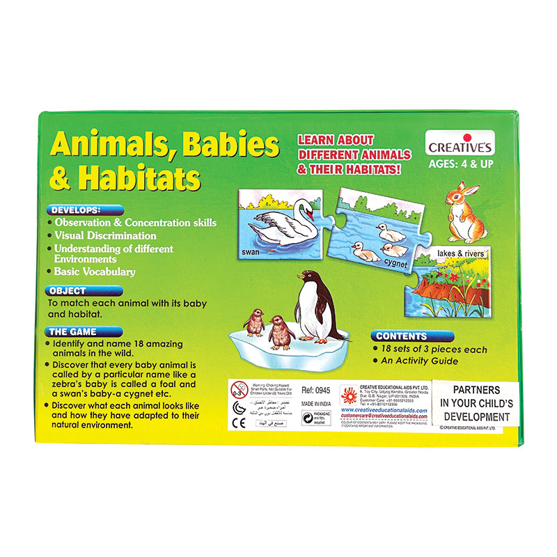 Creative's- Animal, Babies and Habitats