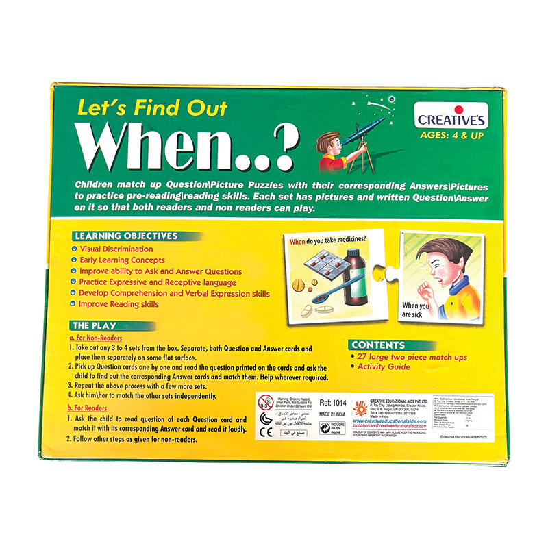 Creative's- Let’s Find Out When..?